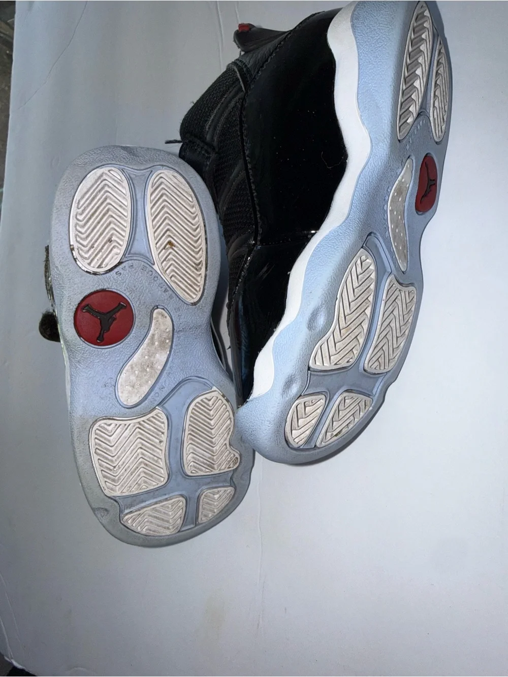 Jordan Kids Black and Red Low-Top Sneakers